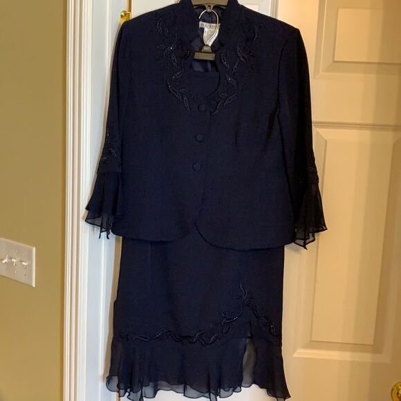 Navy blue Plaza South two piece suit - Picture 1 of 11